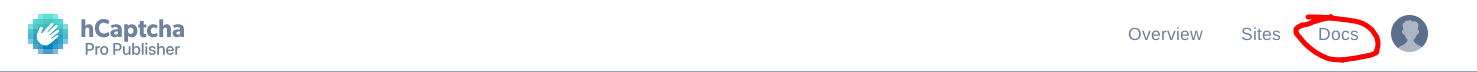 HCaptcha site key
